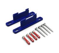 PLEXONE Supporto da parete per AVM FRITZ!Box, set di 2 supporti PETG con tasselli Fischer DuoPower e viti Torx (Blu)