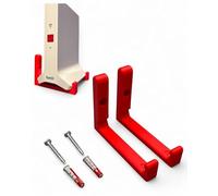 PLEXONE Supporto da parete per AVM Fritz! Ripetitore 3000 AX montaggio a parete con materiale di montaggio incluso (rosso)
