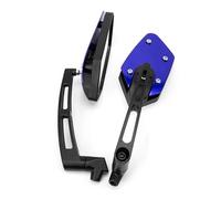 PLFMFVBLBG Motociclette Specchietti Laterali Specchietto Retrovisore per Moto 8 Mm 10 Mm Specchietti Laterali Girevoli Universali Ricambi per Moto Maniglia Motociclo Specchietto(Blue)