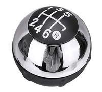 PLHJI 5 marce 6 marce pomello del cambio per auto leva del cambio pomello del cambio palla a mano adatto per fiat 500 2012-2018 accessori per lo styling dell'auto-cromo_6