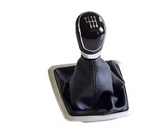 PLHJI Manopola leva cambio manuale cambio con cuffia copri cuffia adatta per Ford Focus 2 MK2 FL adatta per C-MAX 2006-2011 MK3 MK4 MK7 -Black-6_Speed