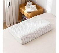 PLIAGE Federa in Lattice di Cotone, Camera da Letto, Memory Foam, Cuscini in Lattice, Federa per Collo, copricuscini Sanitari