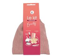 PLIC BEAUTY Kit Beauty - 6 accessori da viaggio: vapo, pettine, pinzette, lima per unghie, specchio, pinzette - compatte, elegante e pratico - colore rosa