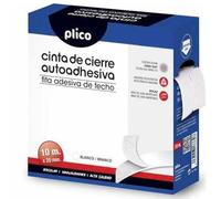 plico 13330 - nastro di chiusura adesiva, 20 mm X 10 m, colore: Bianco