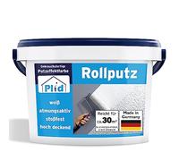 Plid® Intonaco Arrotolato per Interni ed Esterni, Bianco Opaco [20 kg] - Traspirante Ad Alta Opacità Pronto Alla Lavorazione - Rullo per Superfici Grossolane e Fini