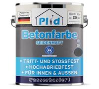 Plid® Vernice per calcestruzzo per interni ed esterni, resistente al gelo, grigio antracite, 2,5 l, rivestimento per pavimenti, in plastica liquida, per cemento, muratura e legno, prodotta in Germania