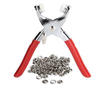 Pliers Press Kit Prong Snap Fasteners Stainless Steel Tool Complete Set for Craft Sewing Leather Fabric Handmade DIY Projects Christmas Gifts