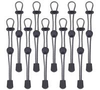 PLIGREAT 10 pezzi Zaino porta bastone da escursionismo Nero Zaino regolabile Corde per bastone da escursionismo Corda elastica con fibbia per alpinismo Trekking Outdoor Arrampicata