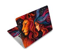 PLIGREAT 12" 13" 13.3" 14" 15" Autocollant pour Ordinateur Portable 3 autocollant Universel en Vinyle pour Ordinateur Portable Protection Réutilisable Déesse Lionne