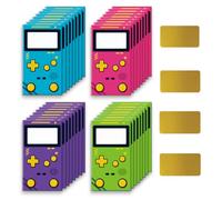 PLIGREAT 120 carte da grattare con stili di console di gioco, coupon fai da te e gratta e vinci, biglietti vuoti per regali scrivi il tuo regalo per premi festa di compleanno sorpresa rivelazione