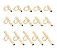 PLIGREAT 15 pezzi Spille in ottone Convertitore 3 dimensioni Spilla Orizzontale Pin Spilla a Pendente Convertitore per Spille e Spille Pendenti Spilla Convertitore (Oro), Ottone