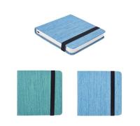 PLIGREAT 2 Pack quadrato Acquerello Diario Portatile Puro Sketchbook 48 Fogli Acquerello Textured Carte da disegno Album da disegno da viaggio per calligrafo Quaderno ad acquerello