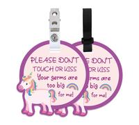 PLIGREAT 2 Pack Si prega di non toccare o baciare il segno del bambino per il neonato bambino Girl Boy Prematuri Doccia Regalo No Touching bambino Reminder Signage per il passeggino