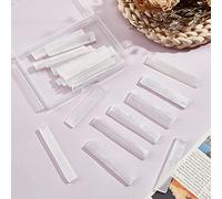 PLIGREAT 20 pezzi Selenite bacchette di cristallo per la pulizia e la protezione, bacchette di cristallo Reiki Guarigione Forniture Selenite bianco bastoni Bulk Wiccan Altare Forniture