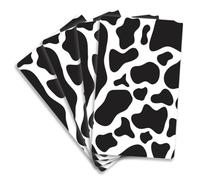 PLIGREAT 4 Pezzi Adesivi per Carta di Credito Skin Copertura in Bianco e Nero per Carta di Mucca con Stampa Adesivo per Carta di debito Rimovibile AntiGraffio Decalcomanie in Vinile Anti-Rughe