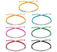 PLIGREAT 7 colori Golf Stroke Count Bracciale 10 perline Punteggio Counter Bracciale Regolabile Cordini Rotonda Punteggio Tracker Per Golf Principianti Regalo