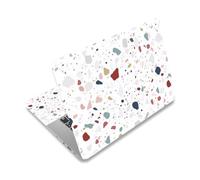 PLIGREAT Adesivi per computer portatile con motivo a blocchi Terrazzo compatibili con modelli da 15 pollici stile creativo universale rimovibile e impermeabile per computer portatile