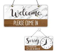 PLIGREAT Cartello aperto e chiuso per aziende, cartelli aperti double face, con orari di apertura per negozi al dettaglio, bar, panetterie, vetrine, decorazione da parete