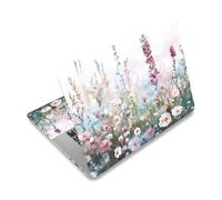 PLIGREAT Wildwill Floral Laptop Skin Adesivo per computer portatile da 12" 13" 13,3" 14" 15 pollici ad acquerello universale rimovibile in vinile Notebook Art Protector Netbook PC Cover adesiva