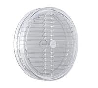 Plikc Aero G - Aeratore apertura fissa a doppia griglia trasparente con retina antinsetto (Foro da 20 a 160mm)