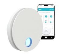 plikc Ario W - Aspiratore WIFI da parete ad aspirazione assiale con sensore di Umidità e Timer - MADE IN ITALY (Diametro 90 Bianco)