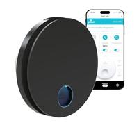 plikc - Aspiratore WIFI da parete ad aspirazione assiale serie Ario W con sensore di Umidità e Timer - 100% MADE IN ITALY (Diametro 90 Nero)