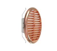 Plikc - Griglia aerazione tonda in ABS con rete anti insetti - MADE IN ITALY (Rame 125/160mm.)