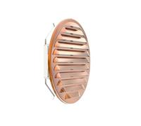 Plikc - Griglia aerazione tonda in con rete anti insetti - MADE IN ITALY (Rame 160/200mm)