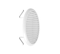 Plikc - Griglia Aerazione Universale Con Molla In Abs Bianco con protezione contro insetti - MADE IN ITALY (⌀ 80-125 - 1 Pezzo)