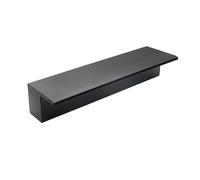 PLiLiEI 1 pz SS Cascata Spillway per laghetti all'aperto lunghezza personalizzabile Aquascape cascate Spray Outlet per giardini/patio (nero, 152 cm)