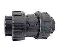 Plimat Valvola di non ritorno conico in PVC, carico a molla, pressione di funzionamento 16 bar (40 mm - 1½")