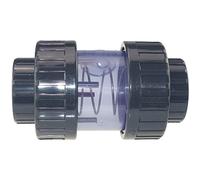 Plimat Valvola di ritegno in PVC trasparente 63 mm