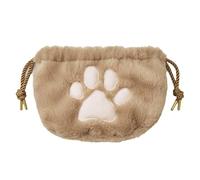 PLINECH CAT PAWS - BASSE COSMETICA Sweet Make -Up, borsa con chiusura a tiro a cavo | Piccola borsa culturale tasca tasca sacca per trucco in velluto morbido, borse di stoccaggio portatili per donne,