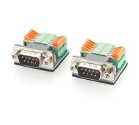 Plinkwirekb DB9 RS232 Breakout Board Connector, adattatore a 9 pin D-Sub a Terminal Block, modulo di rottura della porta seriale senza saldatura per PLC, controllo industriale, Arduino, comunicazione