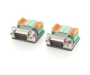 Plinkwirekb DB9 RS232 Breakout Board Connector, adattatore a 9 pin D-Sub a Terminal Block, modulo di rottura della porta seriale senza saldatura per PLC, controllo industriale, Arduino, comunicazione