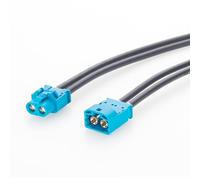 Plinkwirekb HSD - Set di connettori 4 x 4 pin Z Code, Plug & Jack, 100 Ohm, DC-2 GHz, cavo da 1 m, compatibile con Rosenberger D4S10P-40MA5-Z & D4K10C-1D5A5-Z
