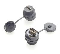 Plinkwirekb Keystone - Adattatore di prolunga jack a femmina, 4 K/8 K, placcato oro, per piastra a parete, montaggio rack, home theater