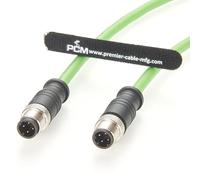 Plinkwirekb M12 D Code PROFINET - Cavo Ethernet, 5 m, 4 pin Cat5e, schermato, maschio a maschio, per EtherCAT, automazione di fabbrica, robotica, Siemens ET200