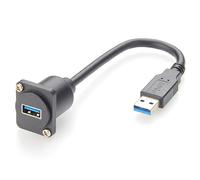 Plinkwirekb Tipo D/XLR Panel Mount USB 3.0 Cavo di prolunga USB 3.0 Cavo corto Pannello Femmina A Femmina a Maschio Outlet Panel Connector