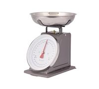PLINT New 3KG Traditional Weighing Kitchen Scale With Stainless Steel Bowl, Retro Scales Mechanical Vintage, Retro Food Scales with Large Metal Bowl (Modern Black)