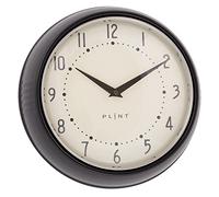Plint Retro Wall Clock Silent Non Ticking Decorative Black Color Wall Clock, Retro Style Decorazione della parete per la cucina soggiorno casa, ufficio, scuola, facile da leggere grandi numeri