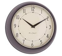 Plint Retro Wall Clock Silent Non Ticking Decorative Modern Black Color Wall Clock, Retro Style Decorazione della parete per la cucina soggiorno casa, ufficio, scuola, facile da leggere grandi numeri