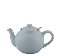 PLINT Simple & Stylish Ceramic Teapot, Globe Teapot with Stainless Steel Strainer, Ceramic Teapot for 6-8 Cups, 1500ml Ceramic Teapot, Flowering Tea Pot, TeaPot for Blooming Tea, Ice Color