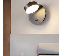 Plionate murali moderne, moderne lampada da parete rotabile a parete a led da parete rotabile interno con luci murali di interruttore on/off 6w luci di lettura da letto 3000K/4000K/6000K CAMERA BEDDA