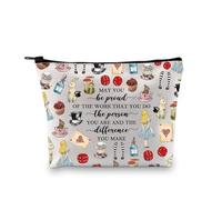 PLITI Alice Movie Makeup Bag Alice Fairy Tale Fans Gift Wonderland Gift May You Be Proud of The Work You Do Zipper Pouch, Sii orgoglioso di Alice Bagu, alla moda