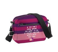 PLITI Borsa a tracolla con gatto del Cheshire, regalo per amanti di Alice, Percorso che prendi Cbu, 24.5*8*18 cm