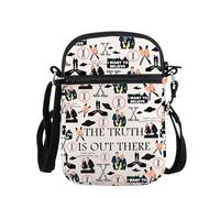 PLITI Borsa a tracolla da donna con scritta "The Truth Is Out There" (lingua italiana non garantita), Verità là fuori Zcbagu, 8.26×5.7×0.78inches