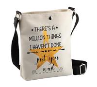 PLITI Borsa a tracolla musicale Hamilton Broadway "There's A Million Things I Haven't Done Just You Wait Musical Gift There's A Million Things I Haven't Done, Milioni di cose Cbagu, 8×7.5×1.8inches