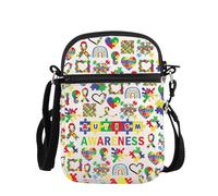 PLITI Borsa a tracolla per la consapevolezza dell'autismo, regalo per la sindrome di Asperger, regalo di supporto per l'autismo, regalo per il mese dell'autismo, per insegnante di velocità