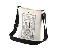 PLITI Borsa a tracolla per teatro musicale, idea regalo per amanti dei libri, Non fallire Cbagu, 8×7.5×1.8inches